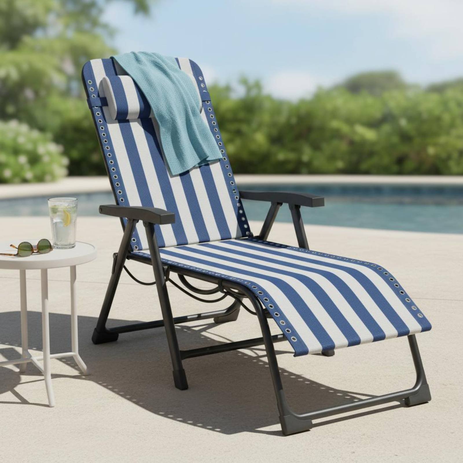 Home Of Textiles - Recliner Textile Panel Striped Recliner Sling