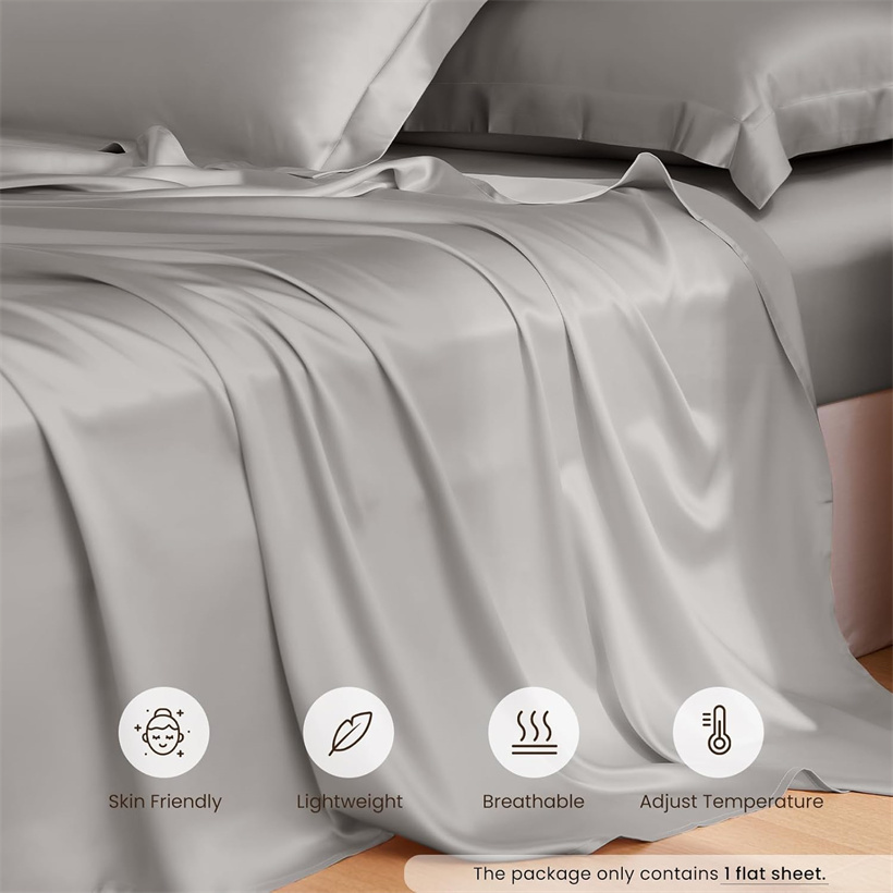 Luxury 100% Mulberry Silk Flat - Silk Sheet Set 评论和价格