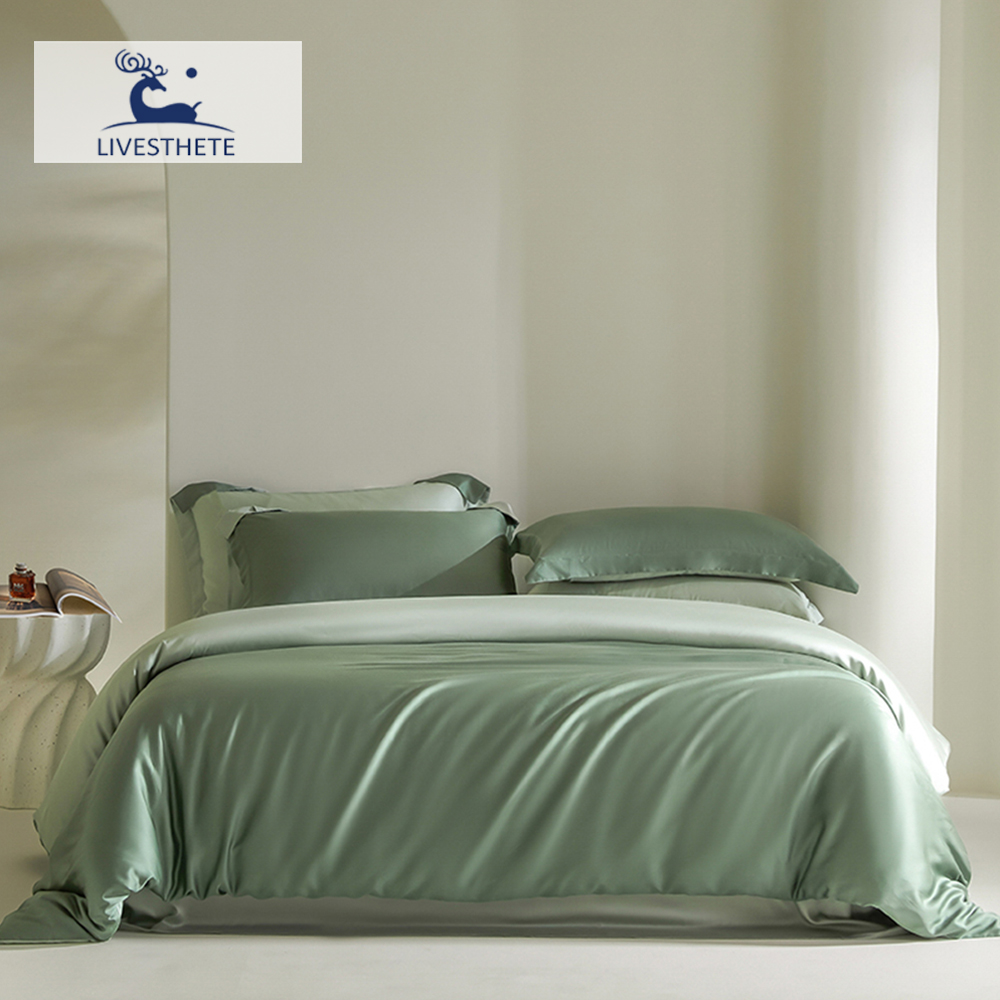 Liv-Esthete Double Color Noble - Silk Sheet Set 评论和价格