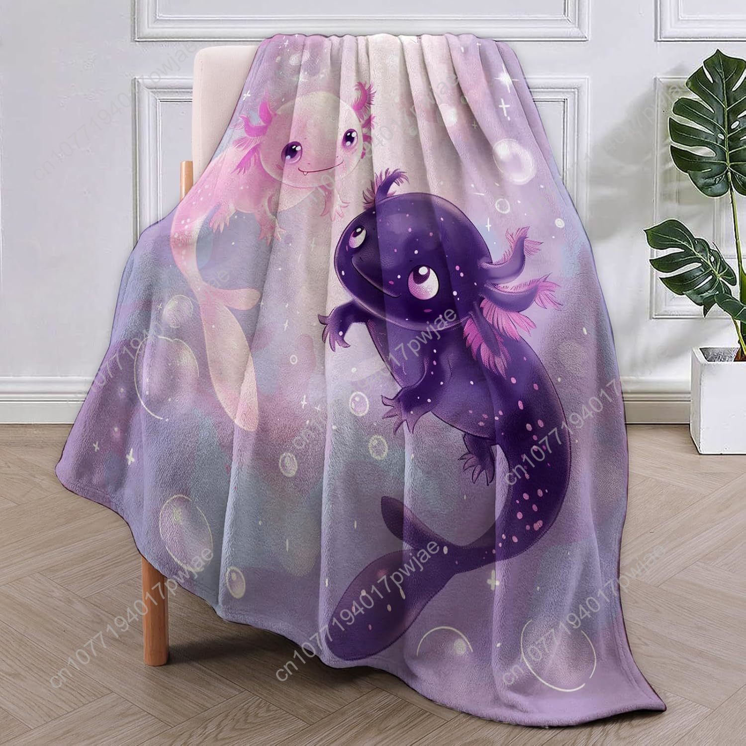 Axolotl Blanket Cute Axolotls  - Home Textiles Blanket 评论和价格