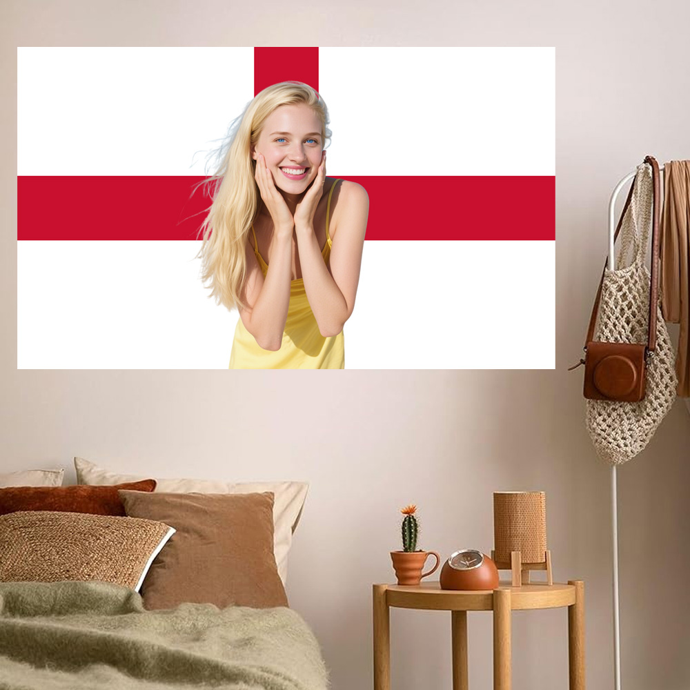 1pc 2D FLAT Personalize Englan - Home Of Textiles 评论和价格
