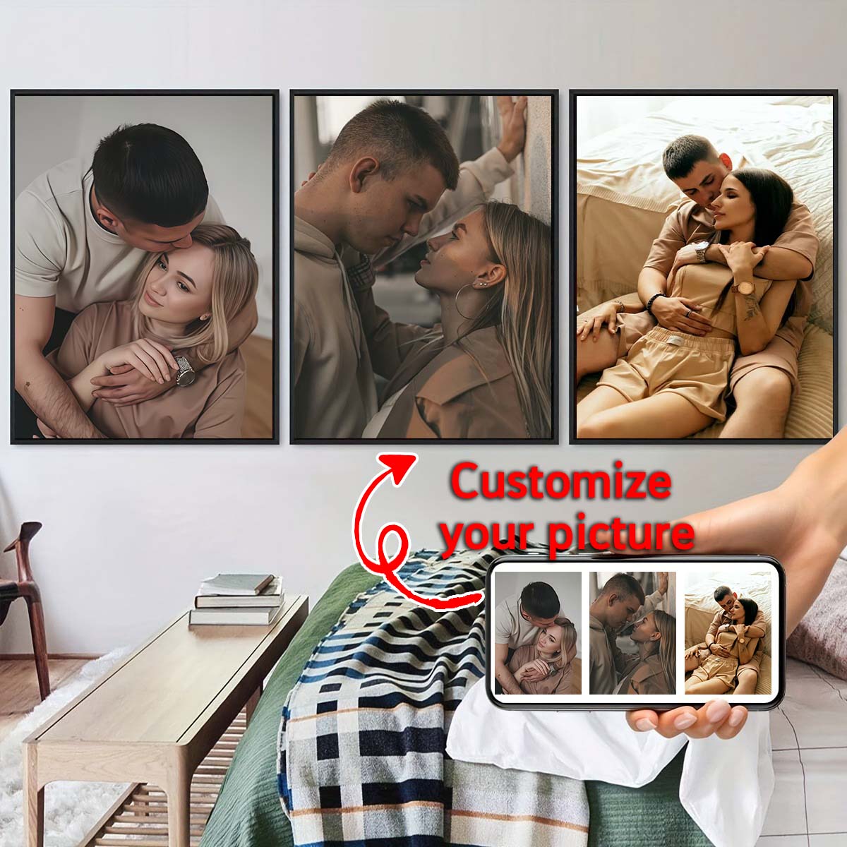 Triptych - 2D custom photo woo - Home Of Textiles 评论和价格