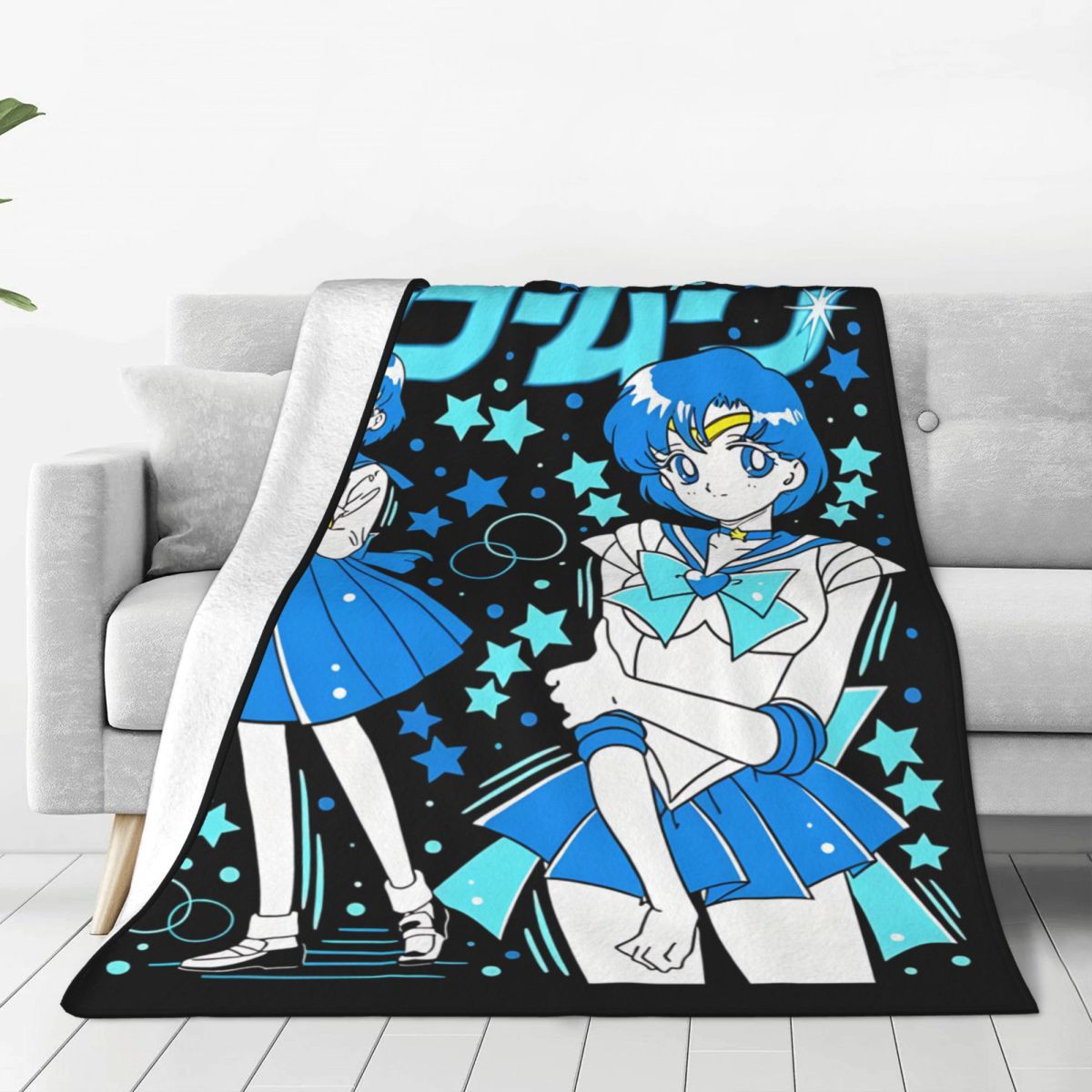 Sailors Moons Ami Mizuno Fleec - Home Textiles Blanket 评论和价格