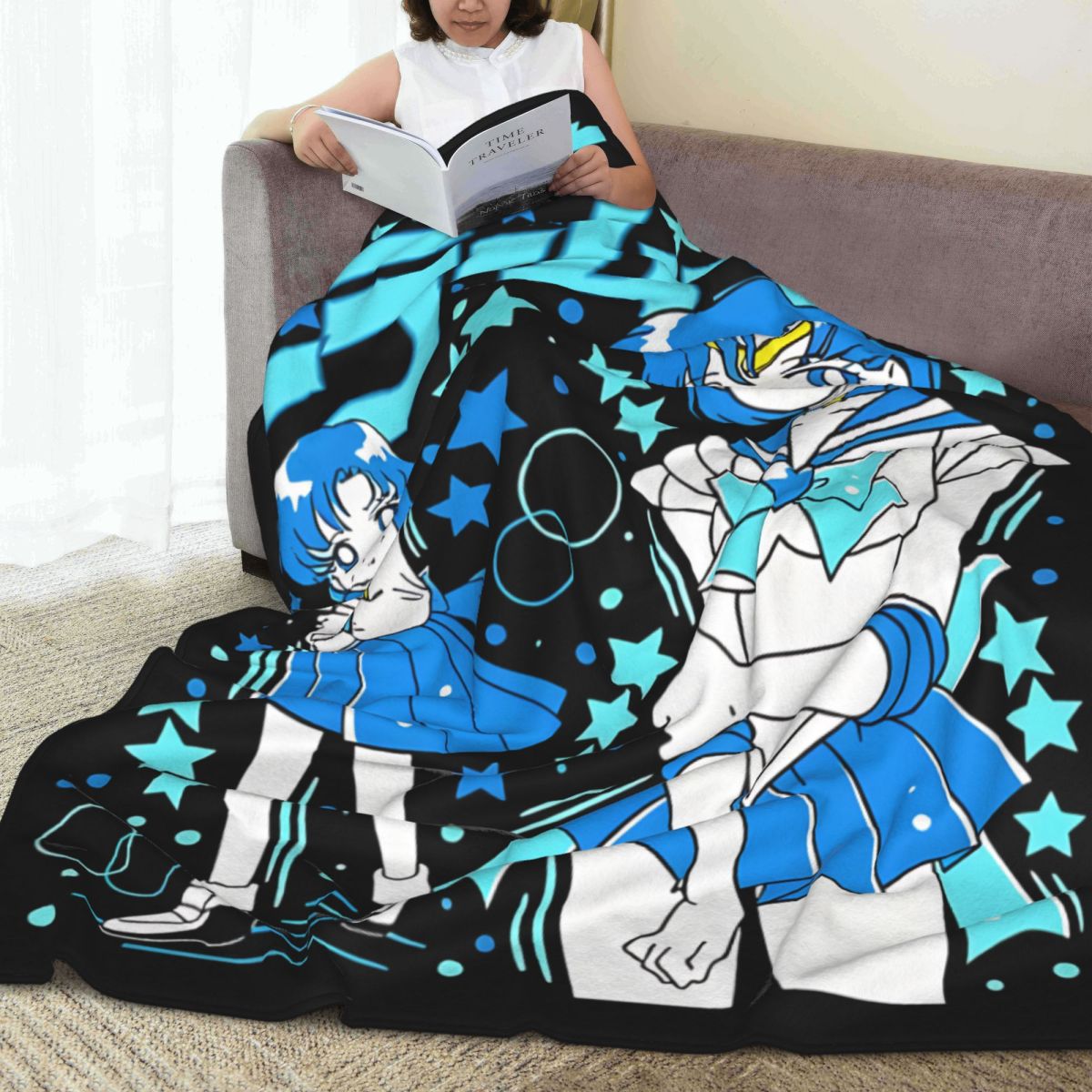 Sailors Moons Ami Mizuno Fleec - Home Textiles Blanket 评论和价格