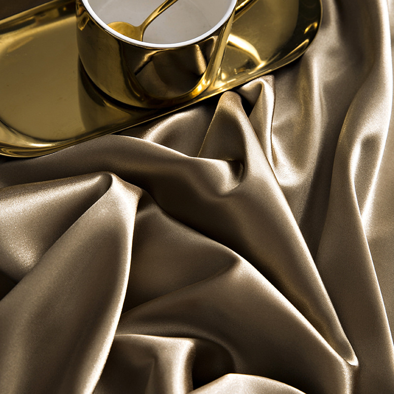 Luxury Gold Mulberry Silk Bedd - Silk Sheet Set 评论和价格