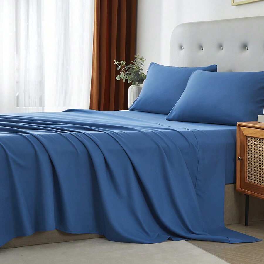 3/4 Piece Home Bed Sheet Set,  - Silk Sheet Set 评论和价格