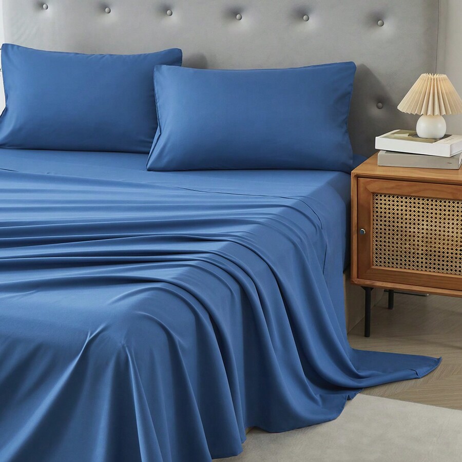 3/4 Piece Home Bed Sheet Set,  - Silk Sheet Set 评论和价格