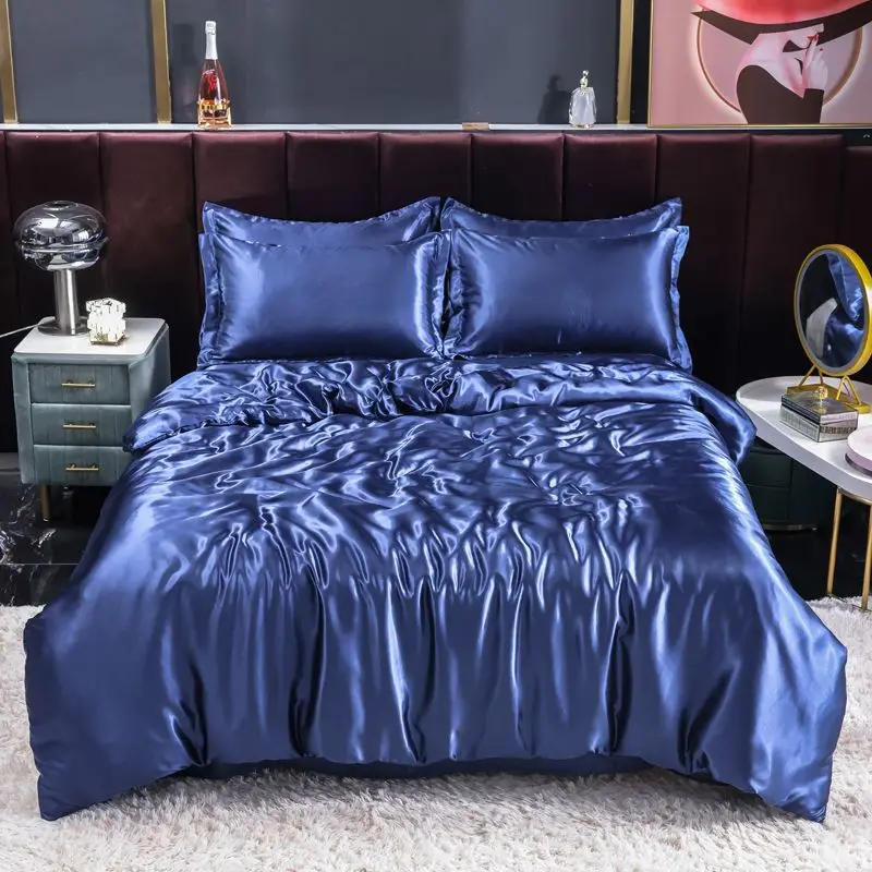 Nordic Satin Silk Bedding Set  - Silk Sheet Set 评论和价格
