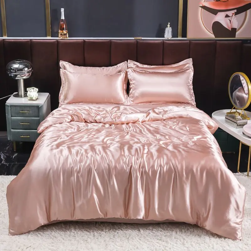 Nordic Satin Silk Bedding Set  - Silk Sheet Set 评论和价格