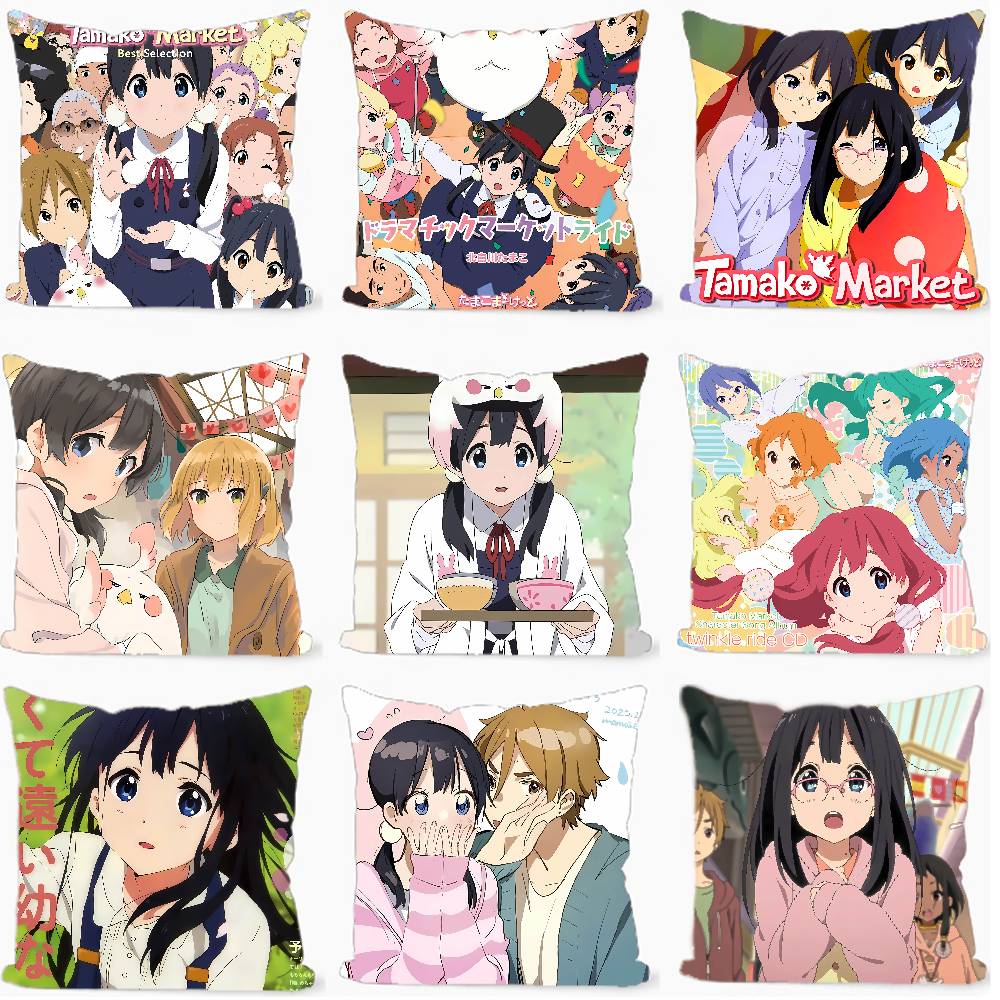 Anime T-Tamako Market 45*45cm  - Home Textiles Market 评论和价格