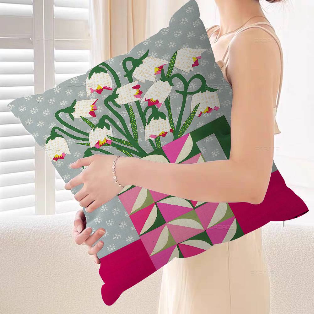 Pink Flower Market Vase Floral - Home Textiles Market 评论和价格