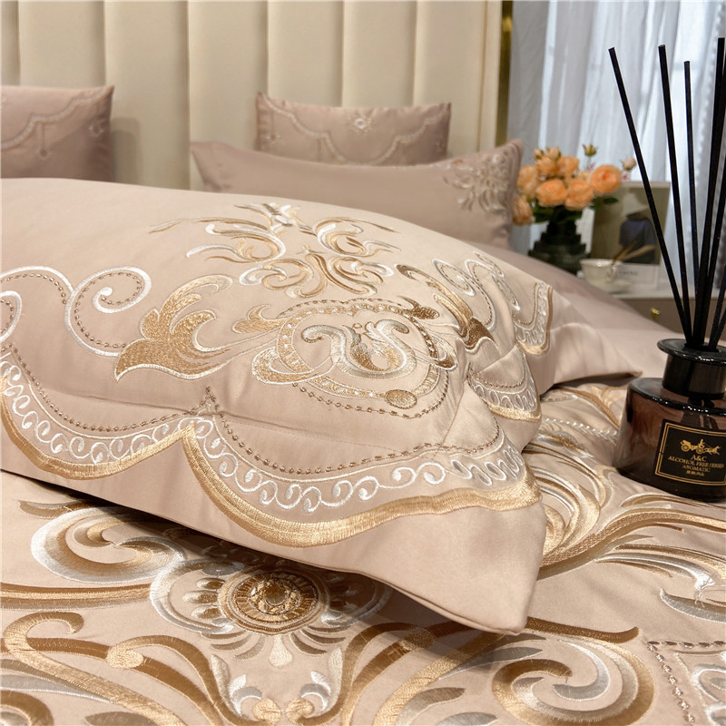 European-Style Bed Sheet Four- - Silk Sheet Set 评论和价格