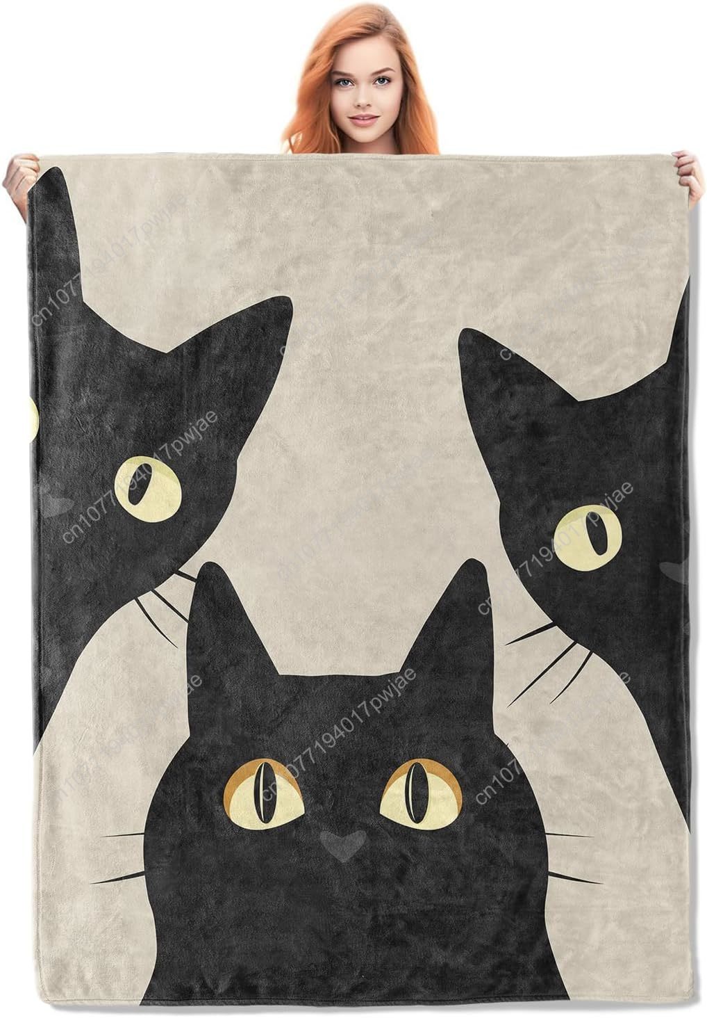 Funny Cat Blanket Gifts for Wo - Home Textiles Blanket 评论和价格