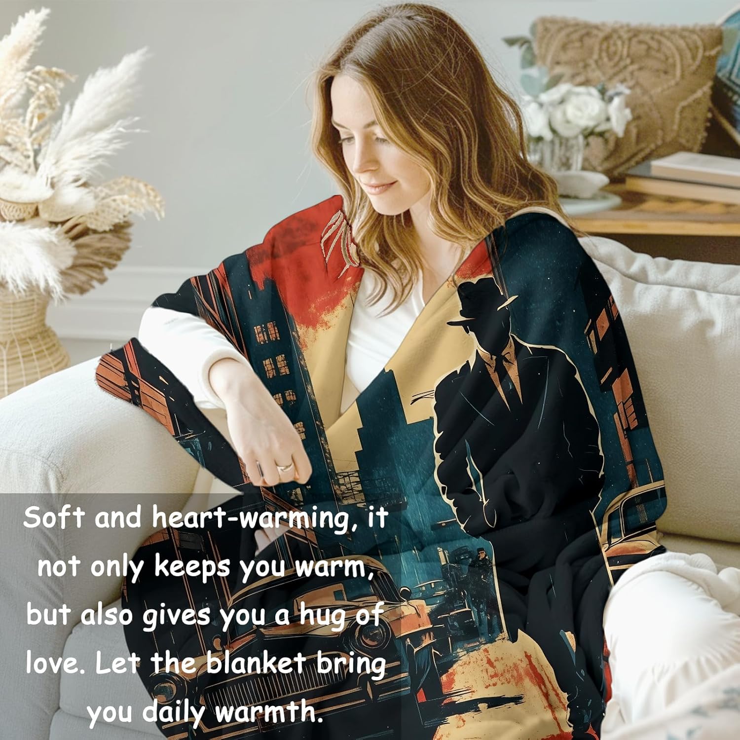 Noir Detective Blanket Gifts f - Home Textiles Blanket 评论和价格
