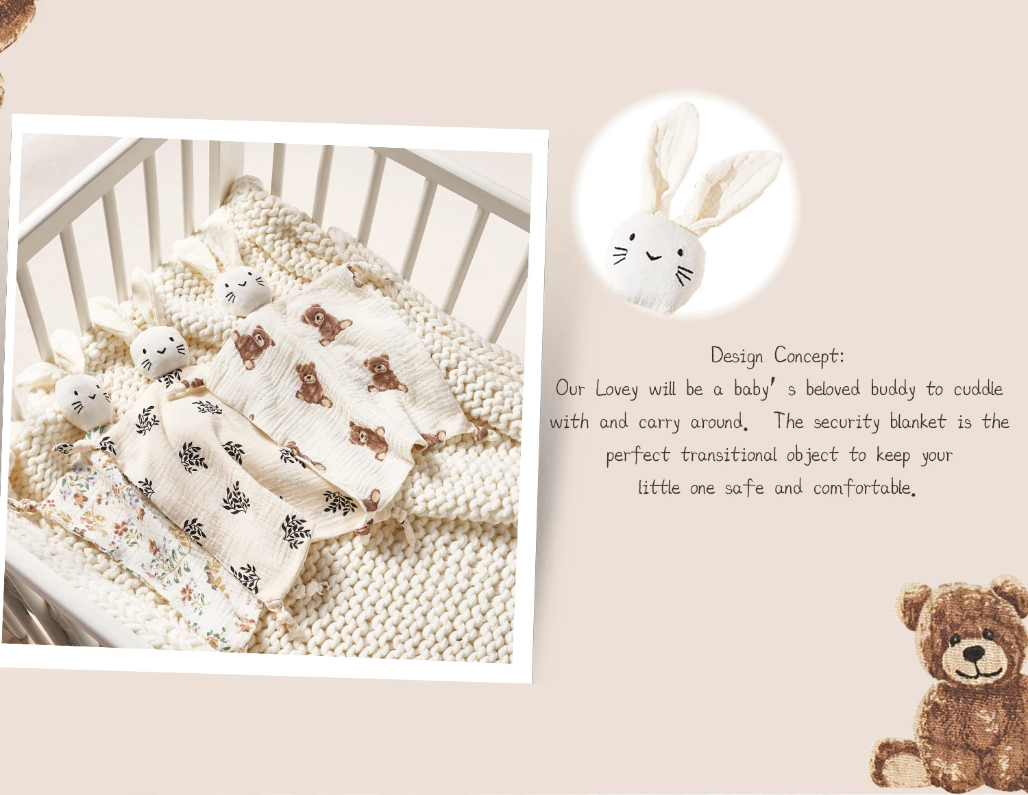 Baby Soothing Towel: Soft Rabb - Home Textiles Blanket 评论和价格