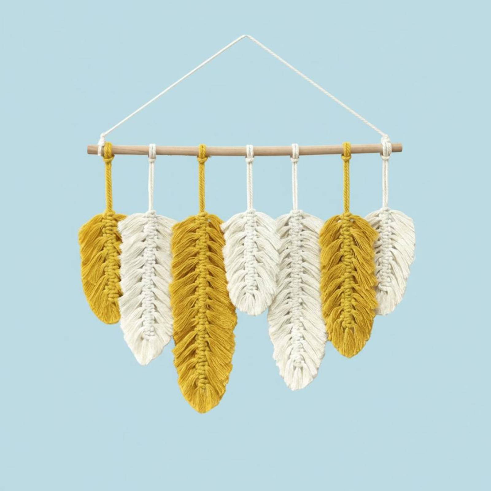 Macrame Feather Wall Hanging H - Home Of Textiles 评论和价格
