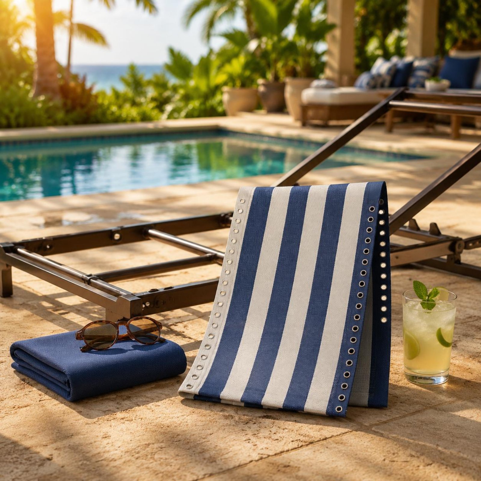 Recliner Textile Panel Striped - Home Of Textiles 评论和价格